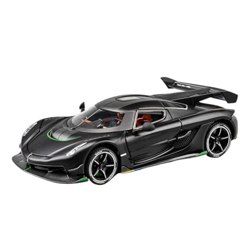YCNXEB Miniatur Modelle 1 24 Für Mini GT Spielzeug Supersportwagen Serie Modellautos Sammlung Für Erwachsene Hobby Originalgetreue Nachbildung(Schwarz) von YCNXEB