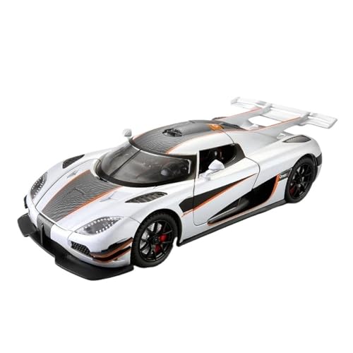 YCNXEB Miniatur Modelle 1 24 Für Mini GT Spielzeug Supersportwagen Serie Modellautos Sammlung Für Erwachsene Hobby Originalgetreue Nachbildung(Silber) von YCNXEB