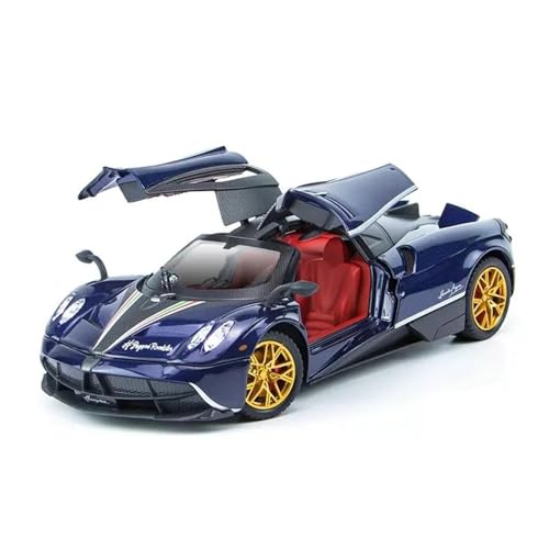 YCNXEB Miniatur Modelle 1 24 Für Pagani Auto Legierung Auto Supersportwagen Simulation Chinesischer Drache Kinderspielzeugauto Sammlung Dekoration Originalgetreue Nachbildung(Blau) von YCNXEB