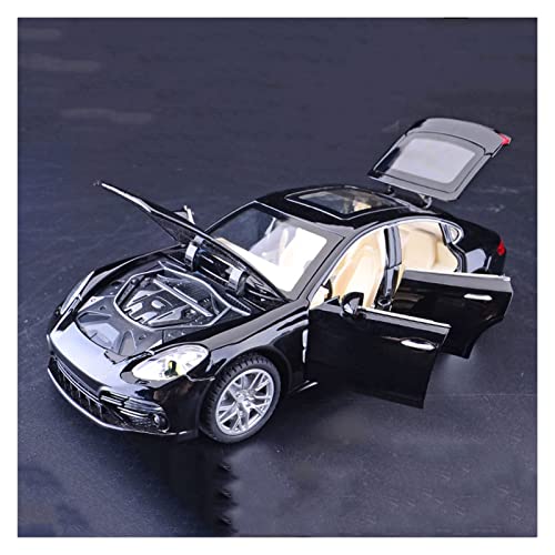 YCNXEB Miniatur Modelle 1 24 Für Palamela Legierung Sportwagenmodell Ornamente Sound Und Leichtmetall Spielzeug Geschenk Nachbildung(Schwarz) von YCNXEB