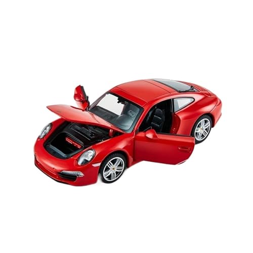 YCNXEB Miniatur Modelle 1 24 Für Porsche 911CarreraLegierungModellsimulationsautos Spielzeug Mit Rückziehfunktion Sammlerstück Und Dekoratives Modell Originalgetreue Nachbildung(Rot) von YCNXEB