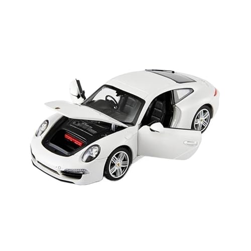 YCNXEB Miniatur Modelle 1 24 Für Porsche 911CarreraLegierungModellsimulationsautos Spielzeug Mit Rückziehfunktion Sammlerstück Und Dekoratives Modell Originalgetreue Nachbildung(White) von YCNXEB