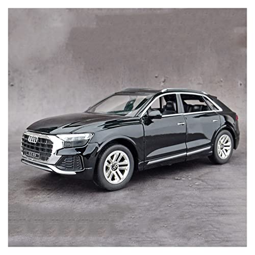 YCNXEB Miniatur Modelle 1 24 Für Q8 Legierung Automodell Dekoration Metall Zurückziehen Junge Geburtstagsgeschenk Nachbildung(Schwarz) von YCNXEB