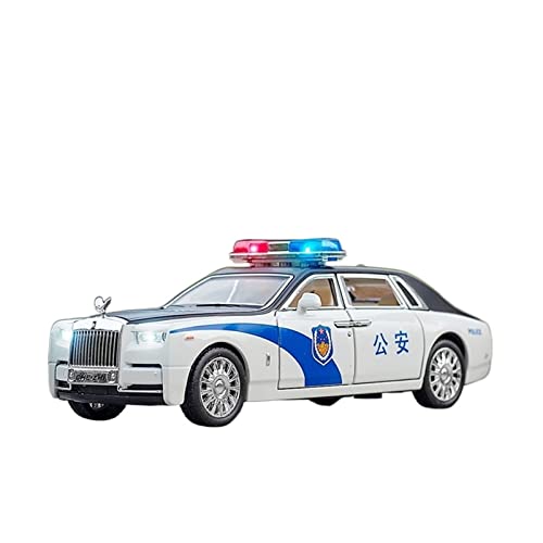 YCNXEB Miniatur Modelle 1 24 Für Rolls Royce Modell - Phantom Polizeiauto Legierung Druckguss Modellsammlung Spielzeuggeschenke Originalgetreue Nachbildung(B) von YCNXEB