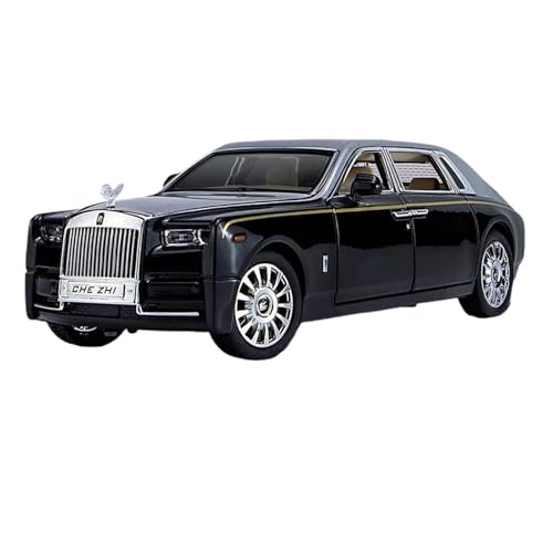 YCNXEB Miniatur Modelle 1 24 Für Rolls Royce Phantom Alloy Car Diecast Metal Toy Luxy Vehicles Automodell Mit Star Top Sound Und Ligh Originalgetreue Nachbildung(White) von YCNXEB