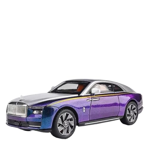 YCNXEB Miniatur Modelle 1 24 Für Rolls Royces Dawn Alloy Luxy Car Diecasts Metallfahrzeuge Automodell Sound- Und Lichtsimulationsspielzeug Originalgetreue Nachbildung(Purple) von YCNXEB