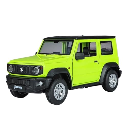YCNXEB Miniatur Modelle 1 24 Für Suzuki Jimny Legierung Auto Diecasts Metall Off-Road Auto Modell Simulation Sound Und Licht Sammlung Spielzeug Originalgetreue Nachbildung(Grün) von YCNXEB