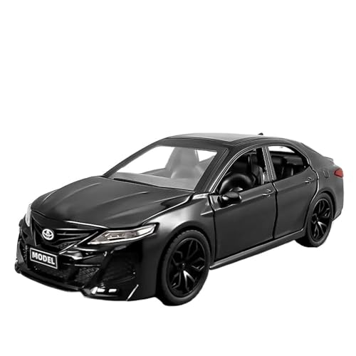 YCNXEB Miniatur Modelle 1 24 Für Toyota Camry Legierung Auto Modell Diecast Spielzeug Fahrzeuge Metall Spielzeug Auto Modell Sound Und Licht Sammlungen Originalgetreue Nachbildung(Black 2) von YCNXEB