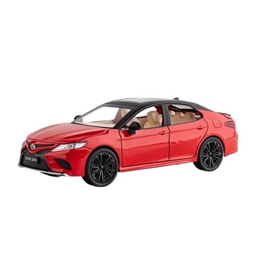 YCNXEB Miniatur Modelle 1 24 Für Toyota Camry Legierung Auto Modell Diecast Spielzeug Fahrzeuge Metall Spielzeug Auto Modell Sound Und Licht Sammlungen Originalgetreue Nachbildung(Rot) von YCNXEB