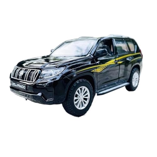 YCNXEB Miniatur Modelle 1 24 Für Toyota Land Cruiser Emulieren Prado-Legierung Automodell Dekoration Sammlung Spielzeug Originalgetreue Nachbildung(Schwarz) von YCNXEB