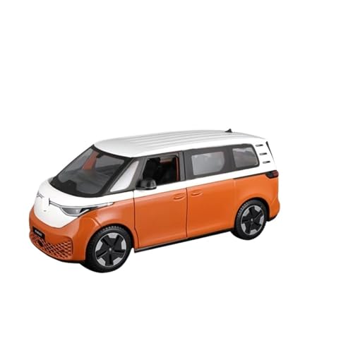 YCNXEB Miniatur Modelle 1 24 Für Volkswagen ID.BUSS New Energy MPV Legierung Automodell Druckguss Metallfahrzeug Hochsimulationsmodell Spielzeug Originalgetreue Nachbildung(Orange) von YCNXEB