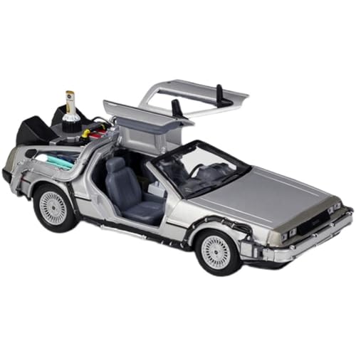 YCNXEB Miniatur Modelle 1 24 Für Zurück In Die Zukunft DMC-12 Zeitmaschine Simulation Legierung Modellbausatz Spielzeug Ornament Originalgetreue Nachbildung von YCNXEB