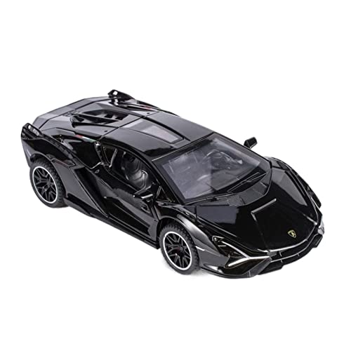 YCNXEB Miniatur Modelle 1 24 Legierung Automodell Für Lamborghini Sian FKP37 Supercar Diecast Vehicle Toy Collection Originalgetreue Nachbildung(1 32 SIAN Black) von YCNXEB