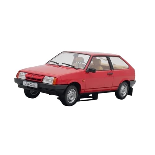 YCNXEB Miniatur Modelle 1 24 Legierung Automodelle Sammlung Für Lada Samara 1984 UDSSR Klassische Retro Rote Limousine Spielzeug Geschenke Originalgetreue Nachbildung von YCNXEB