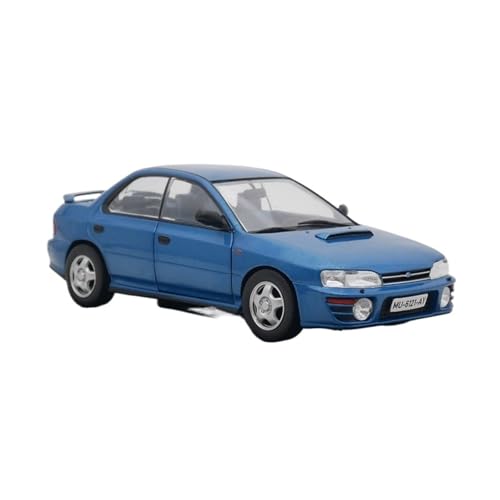 YCNXEB Miniatur Modelle 1 24 Legierung Automodelle Sammlung Für Subaru Impreza GT 4WD 1996 Blau Rallye Auto Spielzeug & Geschenke Originalgetreue Nachbildung von YCNXEB