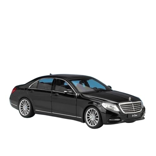 YCNXEB Miniatur Modelle 1 24 Mercedes Benz S-Klasse S500 Legierung Druckguss Metall Spielzeugauto Serie Auto Modell Spielzeug Sammlung Vitrine Originalgetreue Nachbildung(Schwarz) von YCNXEB