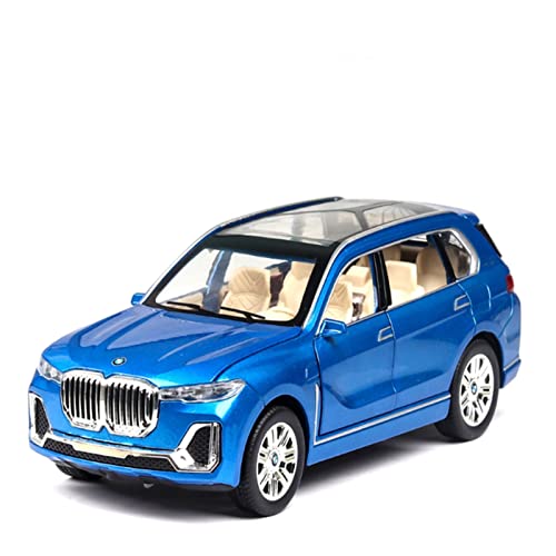YCNXEB Miniatur Modelle 1 24 for BMW X7 SUV Legierung Automodell Simulation Druckguss Auto Dekoration Sammlung Nachbildung(Blau) von YCNXEB