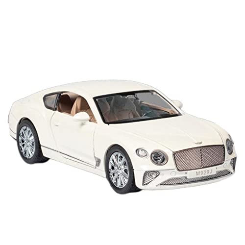 YCNXEB Miniatur Modelle 1 24 for Continental GT Diecast Alloy Automodell Sound Light Boy Kid Geschenk Spielzeugsammlung Dekoration Ornamente Nachbildung(White) von YCNXEB