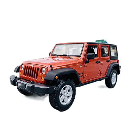 YCNXEB Miniatur Modelle 1 24 for Jeep Wrangler Simulation Legierung Automodell Handwerk Dekoration Sammlung Spielzeug Originalgetreue Nachbildung(A) von YCNXEB