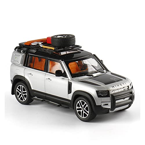 YCNXEB Miniatur Modelle 1 24 for Land Rover Defender SUV Legierung Auto Diecast Spielzeugfahrzeuge Modell Sound Light Pull Back Car Collection Nachbildung(B) von YCNXEB
