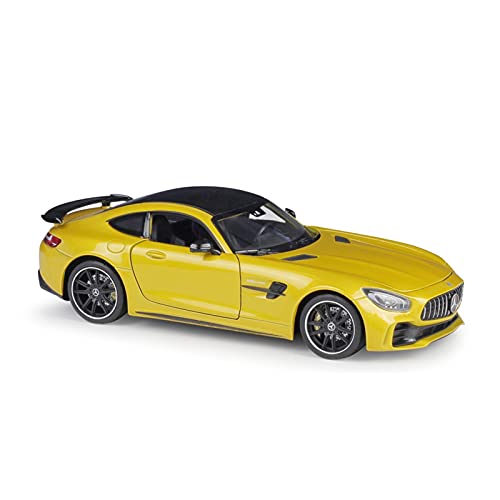 YCNXEB Miniatur Modelle 1 24 for Mercedes-Benz AMG GTR Alloy Metal Diecast Cars Model Initial Toy Car Children Collection Originalgetreue Nachbildung(Yellow) von YCNXEB