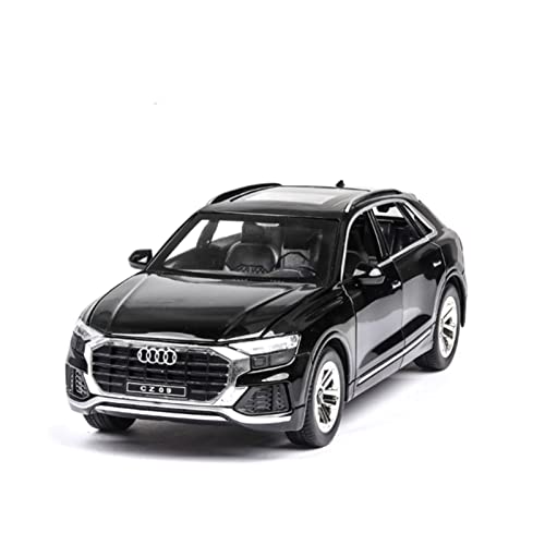 YCNXEB Miniatur Modelle 1 24 for Q8 SUV Sound Light Zurückziehen Legierung Spielzeugauto Modell for Kinder Auto Dekoration Ornamente Nachbildung(Schwarz) von YCNXEB