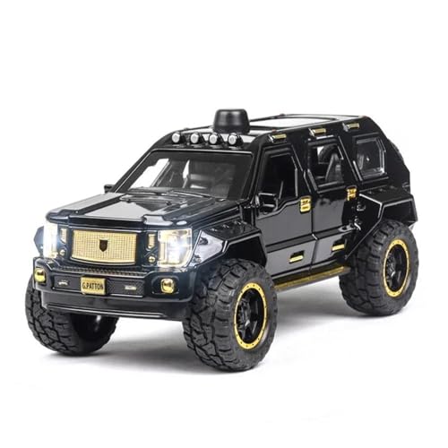 YCNXEB Miniatur Modelle 1 24 für G.Patton GX Panzerwagen Legierung Auto Druckguss Spielzeug Geländewagen Metall Explosion Auto Spielzeug Sammlerstücke Originalgetreue Nachbildung(Schwarz) von YCNXEB