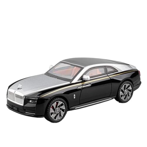 YCNXEB Miniatur Modelle 1 24 für Rolls Royce Spectre Alloy Luxy Car Diecast Metal New Energy Car Model Sound- und Lichtspielzeug Originalgetreue Nachbildung(Gray) von YCNXEB