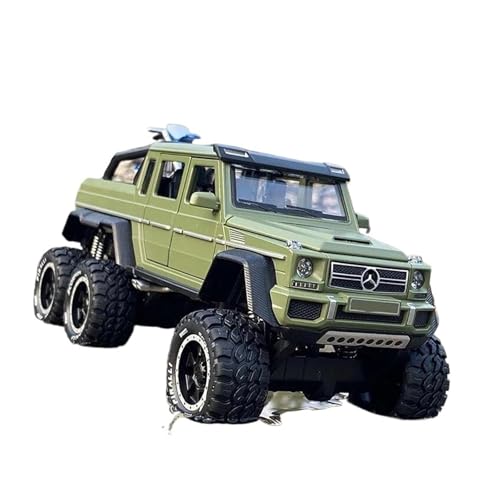 YCNXEB Miniatur Modelle 1 28 Für G63 G65 6 * 6 Legierung Pickup Geländewagen Automodell Spielzeug-Enthusiasten Sammeln Desktop-Dekorationen Originalgetreue Nachbildung(Grün) von YCNXEB