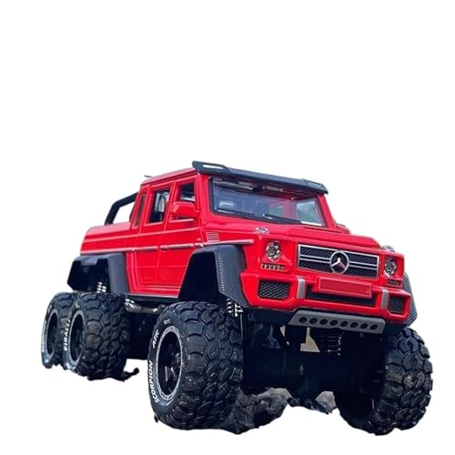 YCNXEB Miniatur Modelle 1 28 Für G63 G65 6 * 6 Legierung Pickup Geländewagen Automodell Spielzeug-Enthusiasten Sammeln Desktop-Dekorationen Originalgetreue Nachbildung(Rot) von YCNXEB