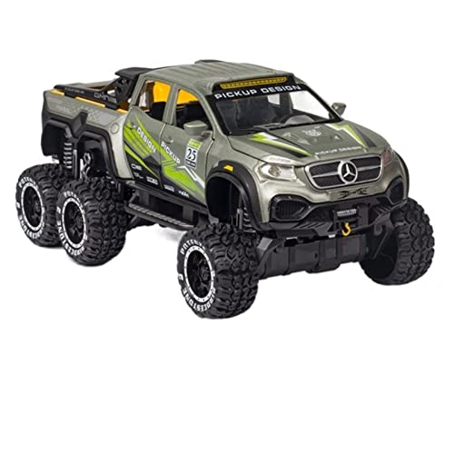 YCNXEB Miniatur Modelle 1 28 Für Mercedes-Benz Offroad-Aluminium-Druckguss-Modellsammlung Mit Stoßdämpfer-Spielzeugauto Originalgetreue Nachbildung(B) von YCNXEB