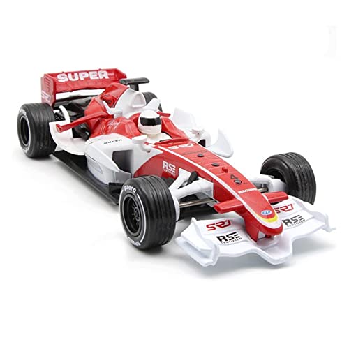 YCNXEB Miniatur Modelle 1 32 F1 Formula Racing Alloy Sound Und Licht Pull Back Racing Modell Kinderspielzeugauto Nachbildung(Rot) von YCNXEB