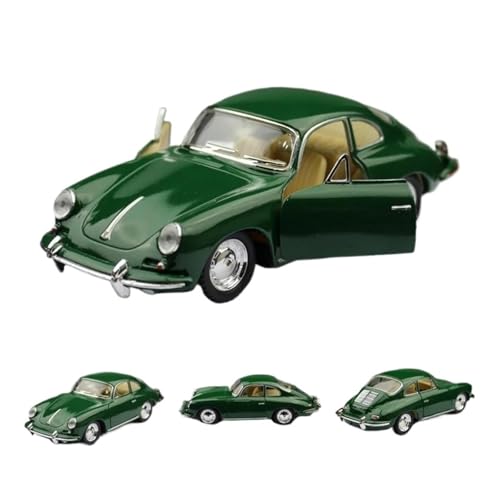 YCNXEB Miniatur Modelle 1 32 Für 356B CarreraCoupe LegierungsautoDiecast-Metall-Oldtimermodellsimulation Miniaturmaßstabssammlung Originalgetreue Nachbildung(Grün) von YCNXEB