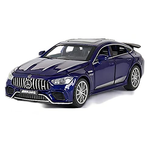 YCNXEB Miniatur Modelle 1 32 Für AMG GT63S Alloy Sports Car Model Simulation Tür Kann Geöffnet Werden Musik Zurückziehen Originalgetreue Nachbildung(Blau) von YCNXEB