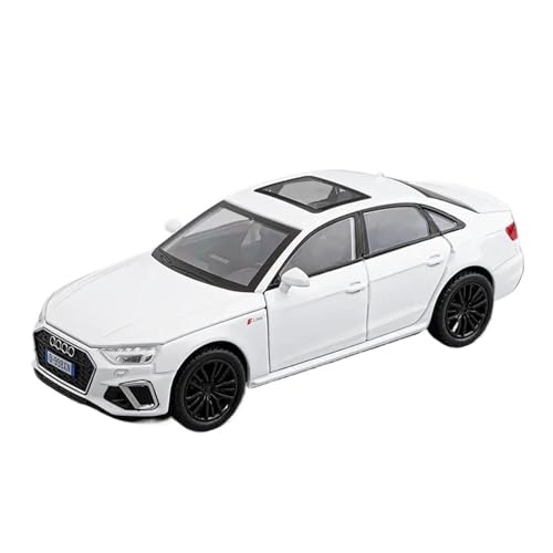 YCNXEB Miniatur Modelle 1 32 Für Audi A4 Legierung Modell Auto Spielzeug Druckguss Metall Casting Auto Enthusiasten Sammlerstücke Fahrzeug Geschenk Originalgetreue Nachbildung(White) von YCNXEB