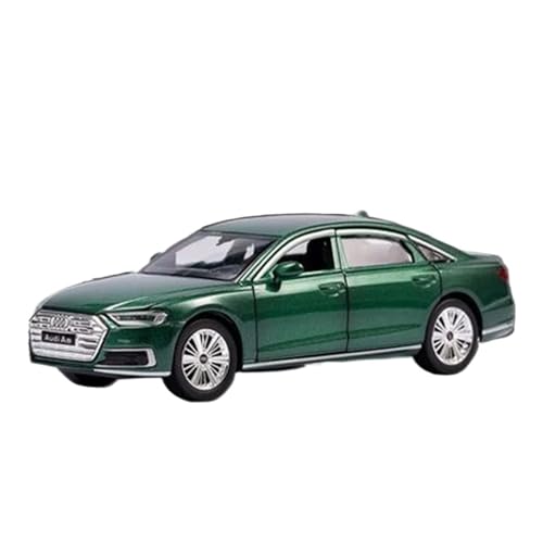 YCNXEB Miniatur Modelle 1 32 Für Audi A8 Luxus-Legierungslimousine Modellkollektion Fortschrittliches Hochsimuliertes Spielzeugautomodell Aus Druckgussmetall Originalgetreue Nachbildung(Grün) von YCNXEB