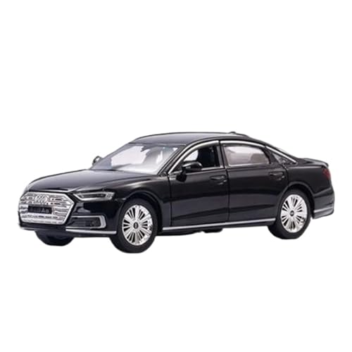 YCNXEB Miniatur Modelle 1 32 Für Audi A8 Luxus-Legierungslimousine Modellkollektion Fortschrittliches Hochsimuliertes Spielzeugautomodell Aus Druckgussmetall Originalgetreue Nachbildung(Schwarz) von YCNXEB