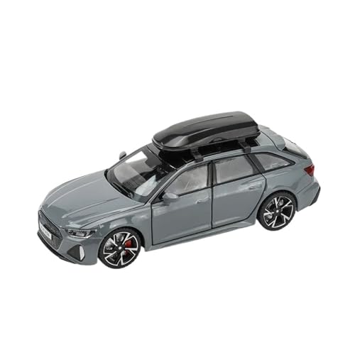 YCNXEB Miniatur Modelle 1 32 Für Audi RS6 Hochsimulation Druckguss-Metalllegierung Modellauto Sound Light Pull Back Spielzeug Originalgetreue Nachbildung(Gray) von YCNXEB