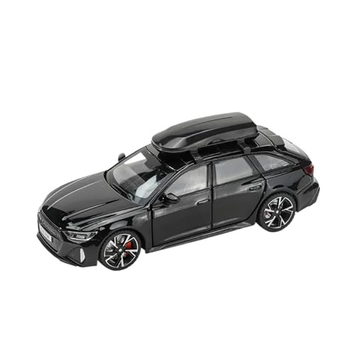 YCNXEB Miniatur Modelle 1 32 Für Audi RS6 Hochsimulation Druckguss-Metalllegierung Modellauto Sound Light Pull Back Spielzeug Originalgetreue Nachbildung(Schwarz) von YCNXEB