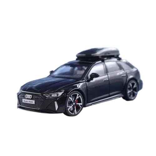 YCNXEB Miniatur Modelle 1 32 Für Audi RS6 Simulation Diecast Metalllegierung Modellauto Sound Light Pull Back Auto-Enthusiasten Sammlung Geschenke Originalgetreue Nachbildung(Schwarz) von YCNXEB