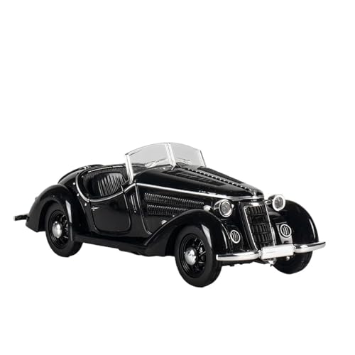 YCNXEB Miniatur Modelle 1 32 Für Audi Wander W25K Roadster Legierung Metall Serie Klassische Sport Auto Modell Klassische Alte Auto Sammlung Modell Originalgetreue Nachbildung(Schwarz) von YCNXEB