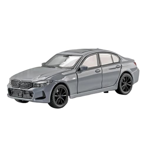 YCNXEB Miniatur Modelle 1 32 Für BMW 320i DIE 3 2023 Legierung Modell Auto Spielzeug Druckguss Casting Sound Und Licht Auto Spielzeug Fahrzeug Originalgetreue Nachbildung(Gray) von YCNXEB
