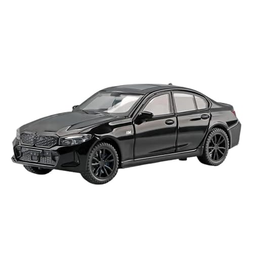 YCNXEB Miniatur Modelle 1 32 Für BMW 320i DIE 3 2023 Legierung Modell Auto Spielzeug Druckguss Casting Sound Und Licht Auto Spielzeug Fahrzeug Originalgetreue Nachbildung(Schwarz) von YCNXEB