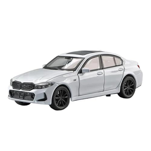 YCNXEB Miniatur Modelle 1 32 Für BMW 320i DIE 3 2023 Legierung Modell Auto Spielzeug Druckguss Casting Sound Und Licht Auto Spielzeug Fahrzeug Originalgetreue Nachbildung(White) von YCNXEB