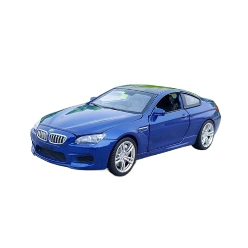 YCNXEB Miniatur Modelle 1 32 Für BMW-M6 Legierung Automodell Druckguss Spielzeugfahrzeuge Metall Spielzeugauto Modellsammlung Auto-Enthusiasten Originalgetreue Nachbildung(Blau) von YCNXEB
