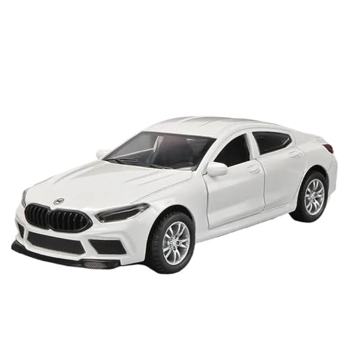 YCNXEB Miniatur Modelle 1 32 Für BMW M8 MH8 Coupe Legierung Automodell Druckguss Metall Spielzeug Fahrzeuge Automodell Enthusiasten Spielzeug Originalgetreue Nachbildung(White) von YCNXEB