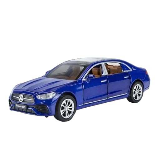 YCNXEB Miniatur Modelle 1 32 Für Benz E-Klasse E300 L Legierung Automodell Druckguss Metallfahrzeuge Automodell Simulation Sammlung Junge Geschenk Originalgetreue Nachbildung(Blau) von YCNXEB