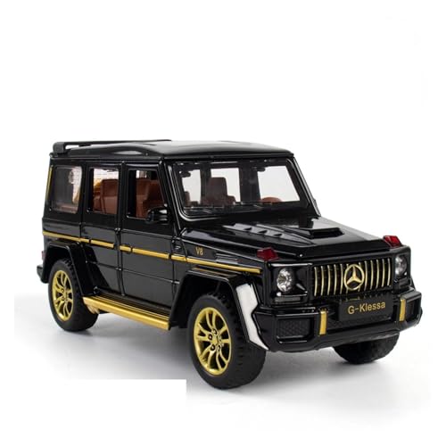 YCNXEB Miniatur Modelle 1 32 Für Benz G63 AMG Zink-Legierung Auto Modell Metall Auto Spielzeug Diecast Spielzeug Fahrzeuge Off-Road-Auto Hause Dekoration Originalgetreue Nachbildung(Schwarz) von YCNXEB