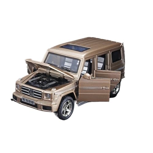 YCNXEB Miniatur Modelle 1 32 Für Benz G65 G500 Legierung Auto Modell Druck Druck Metall Spielzeug Geländewagen Simulation Auto Modell Sammlung Spielzeug Originalgetreue Nachbildung(Gold) von YCNXEB