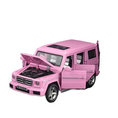 YCNXEB Miniatur Modelle 1 32 Für Benz G65 G500 Legierung Auto Modell Druck Druck Metall Spielzeug Geländewagen Simulation Auto Modell Sammlung Spielzeug Originalgetreue Nachbildung(Rosa) von YCNXEB